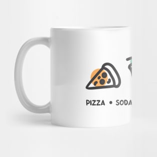 Pizza Soda Movie Repeat Mug